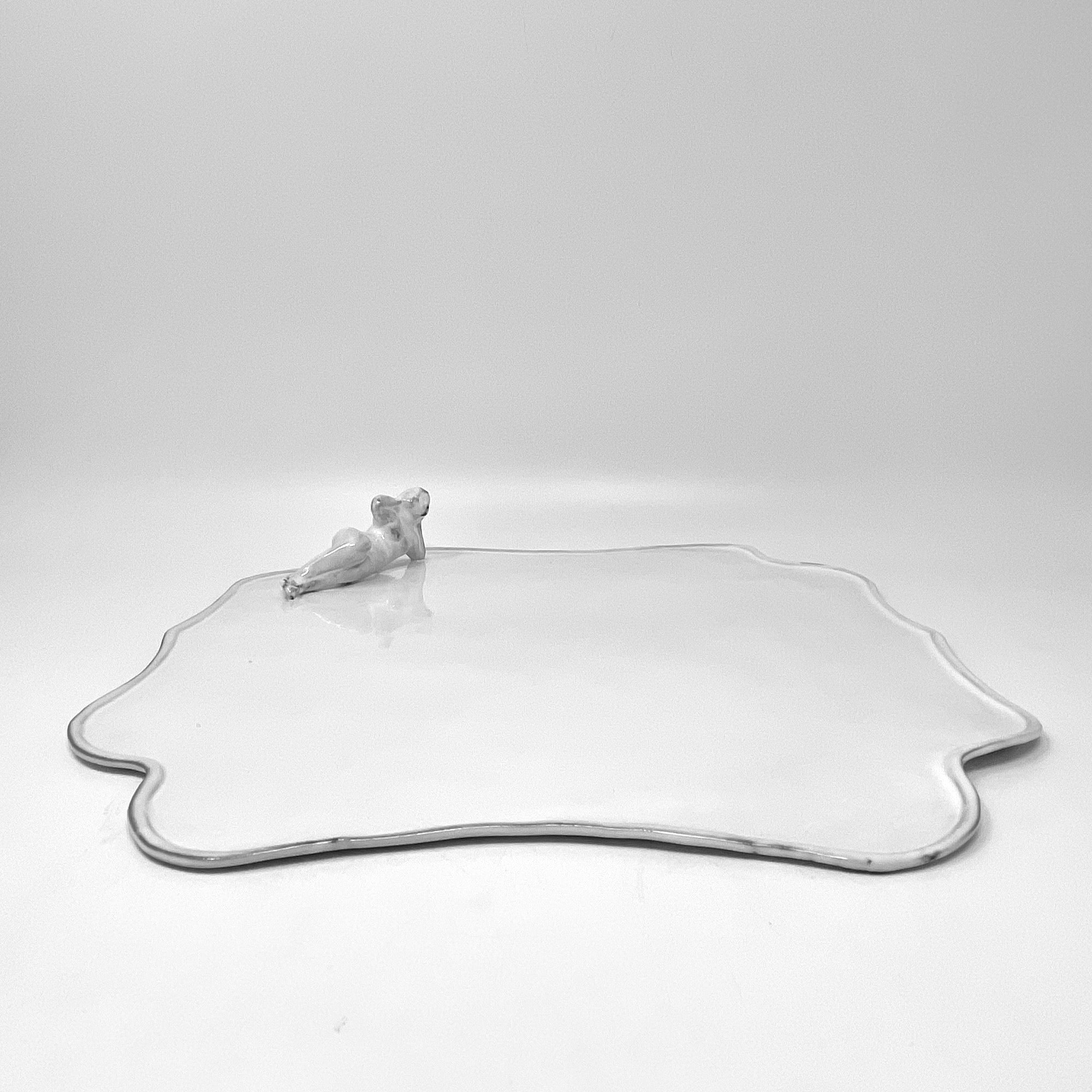 Mademoiselle square swimmer platter