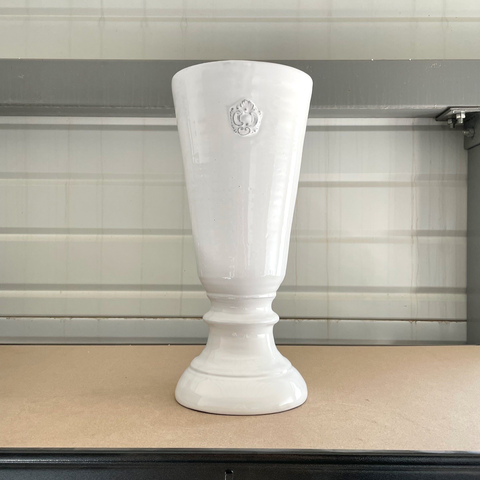 Charles footed vase-L (⌀20 H42)-CARRON-Paris