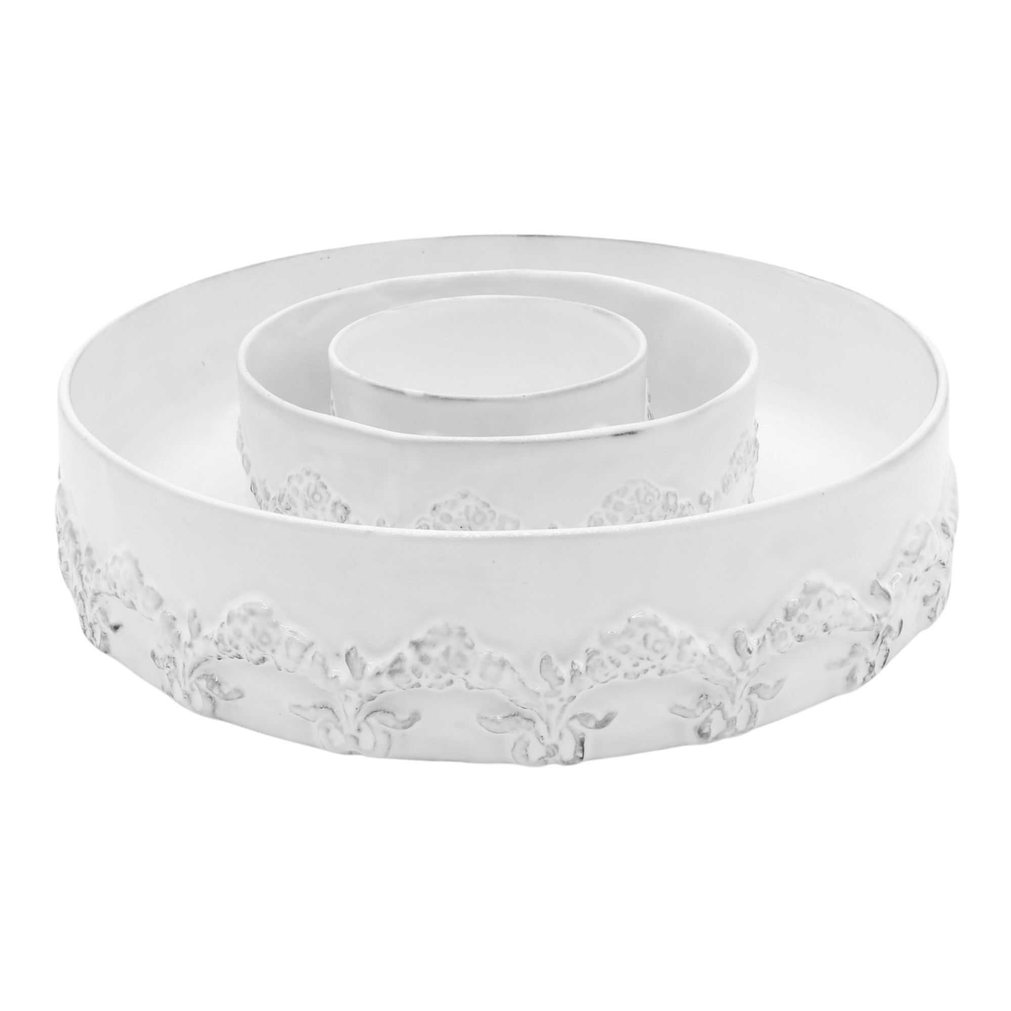 Couronne floral platter-CARRON-Paris