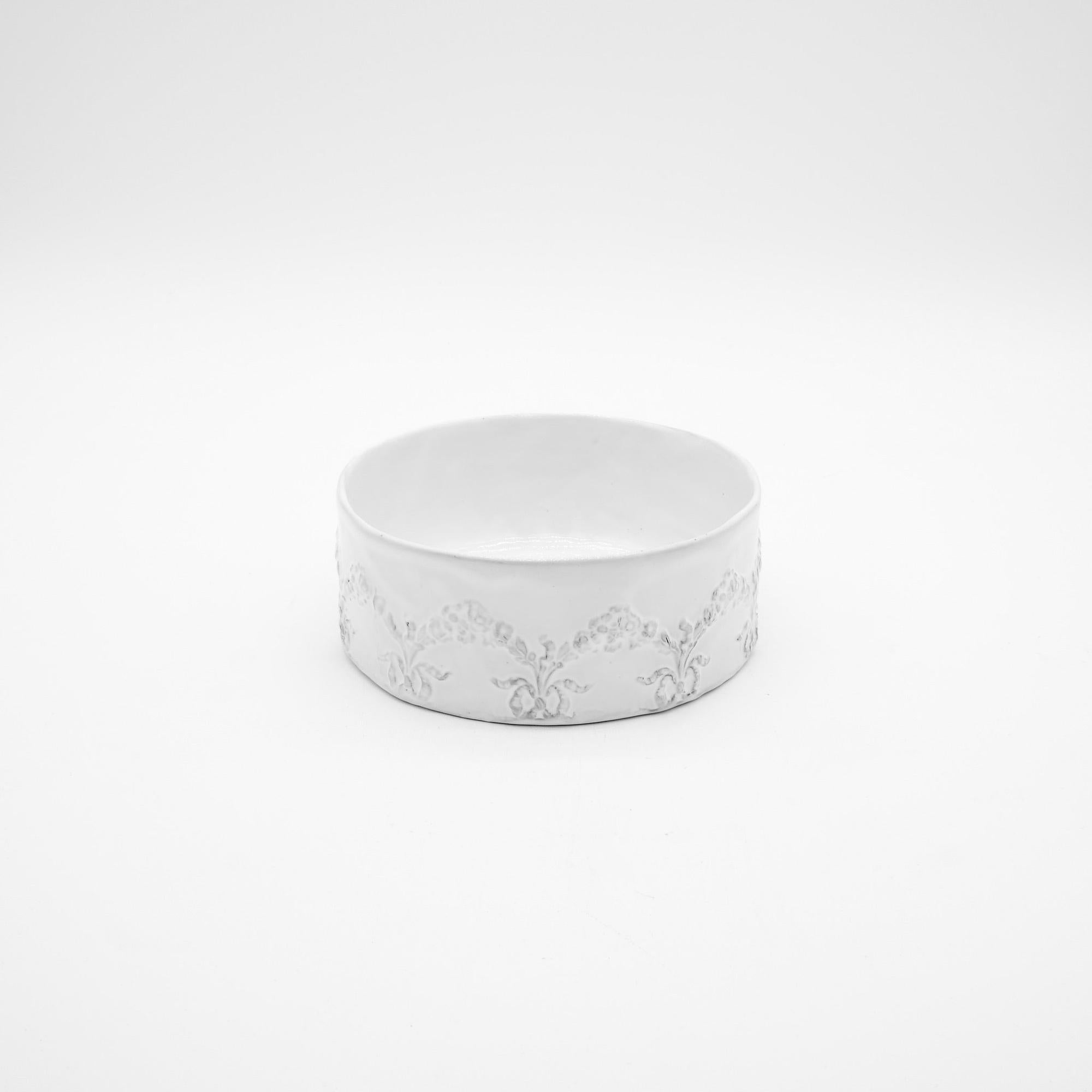 Couronne floral platter-M (⌀14 H5.5)-CARRON-Paris