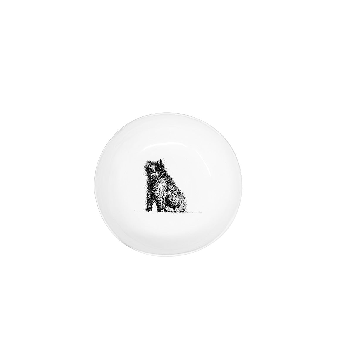 Personalized Ceramic Cat Bowl-12x12x4cm-CARRON-Paris