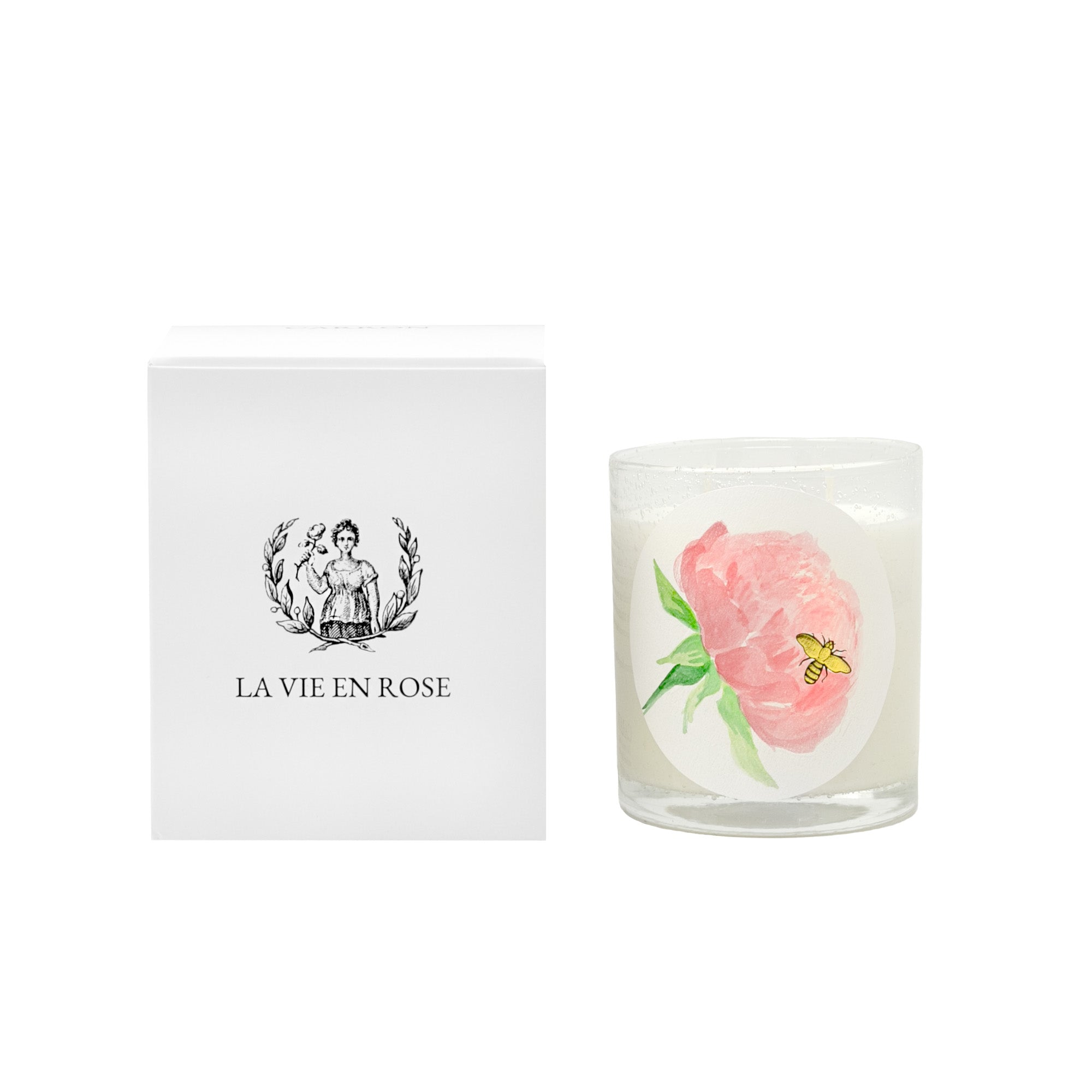 La Vie en Rose candle-L (⌀8,5 H10)-CARRON-Paris