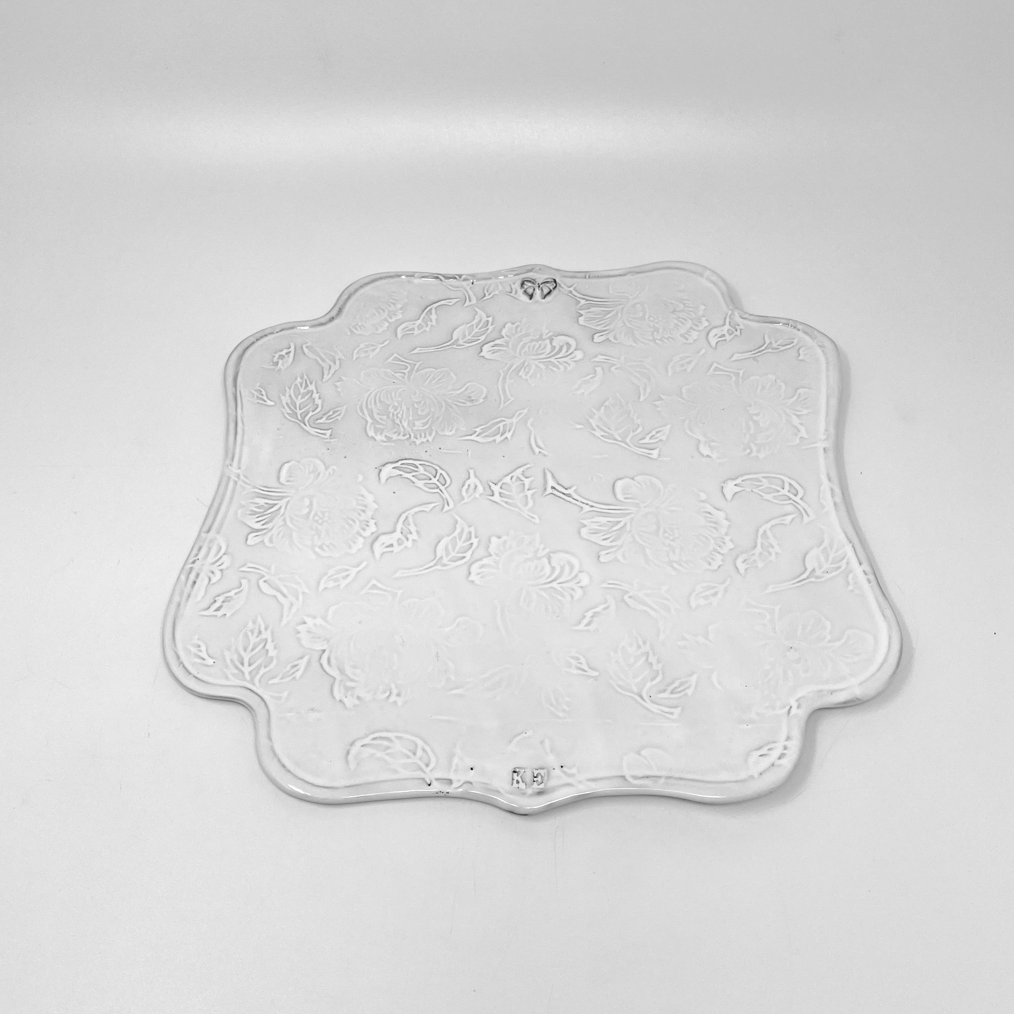 Mademoiselle personalized square plate-CARRON-Paris