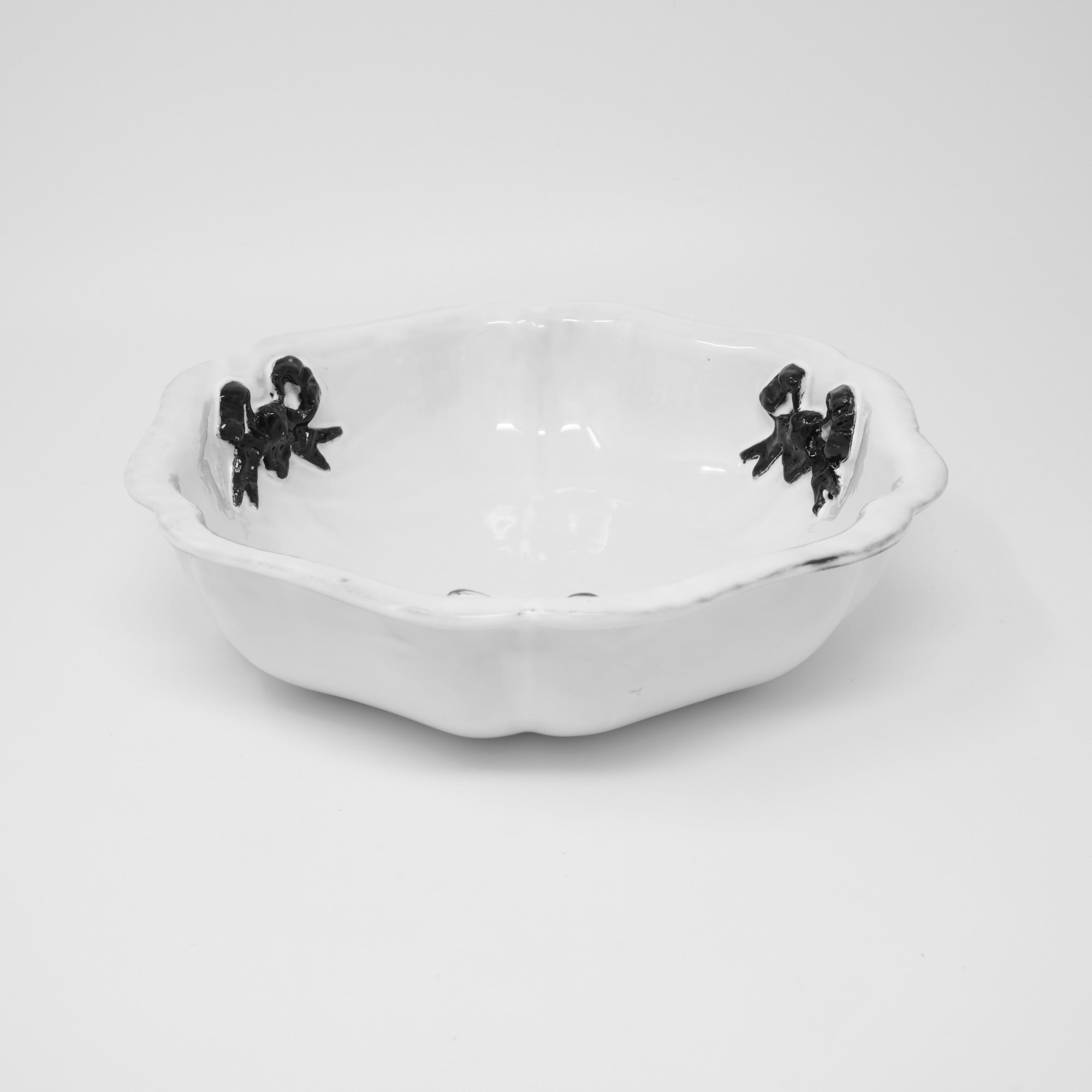 Marie-Antoinette ribbon salad bowl-21x21x6cm-CARRON-Paris