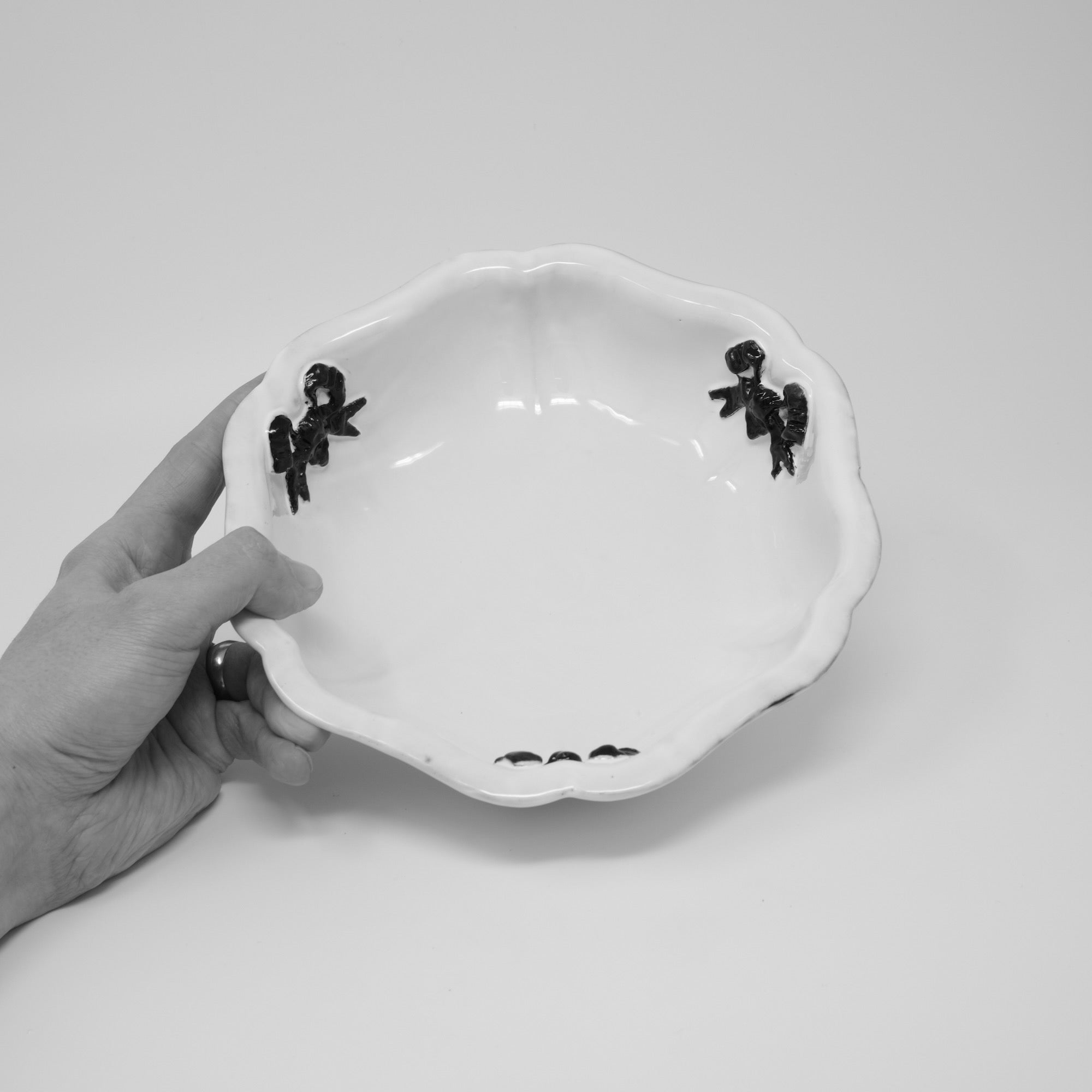 Marie-Antoinette ribbon salad bowl-CARRON-Paris