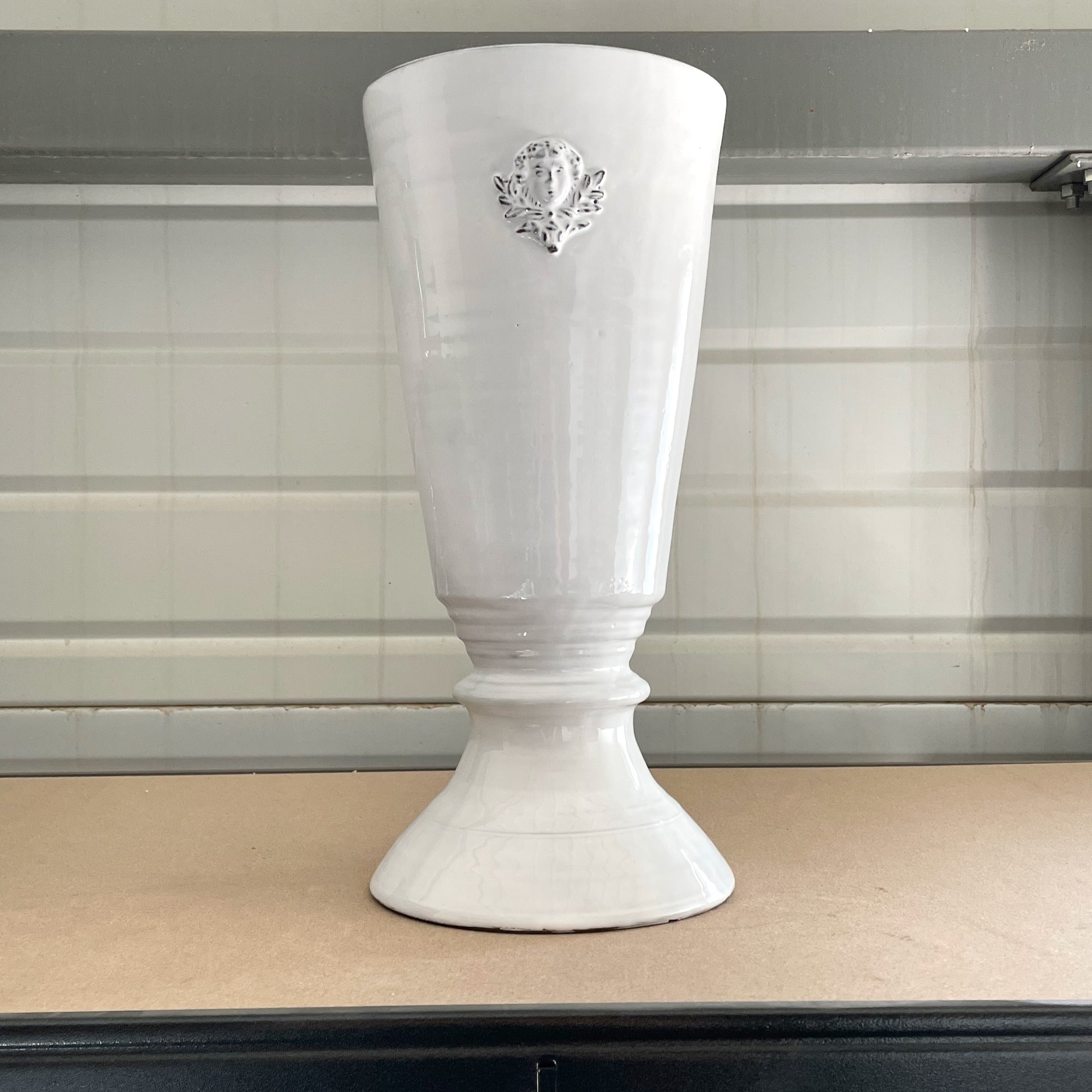 Mon Jules footed vase-L (⌀20 H42)-CARRON-Paris