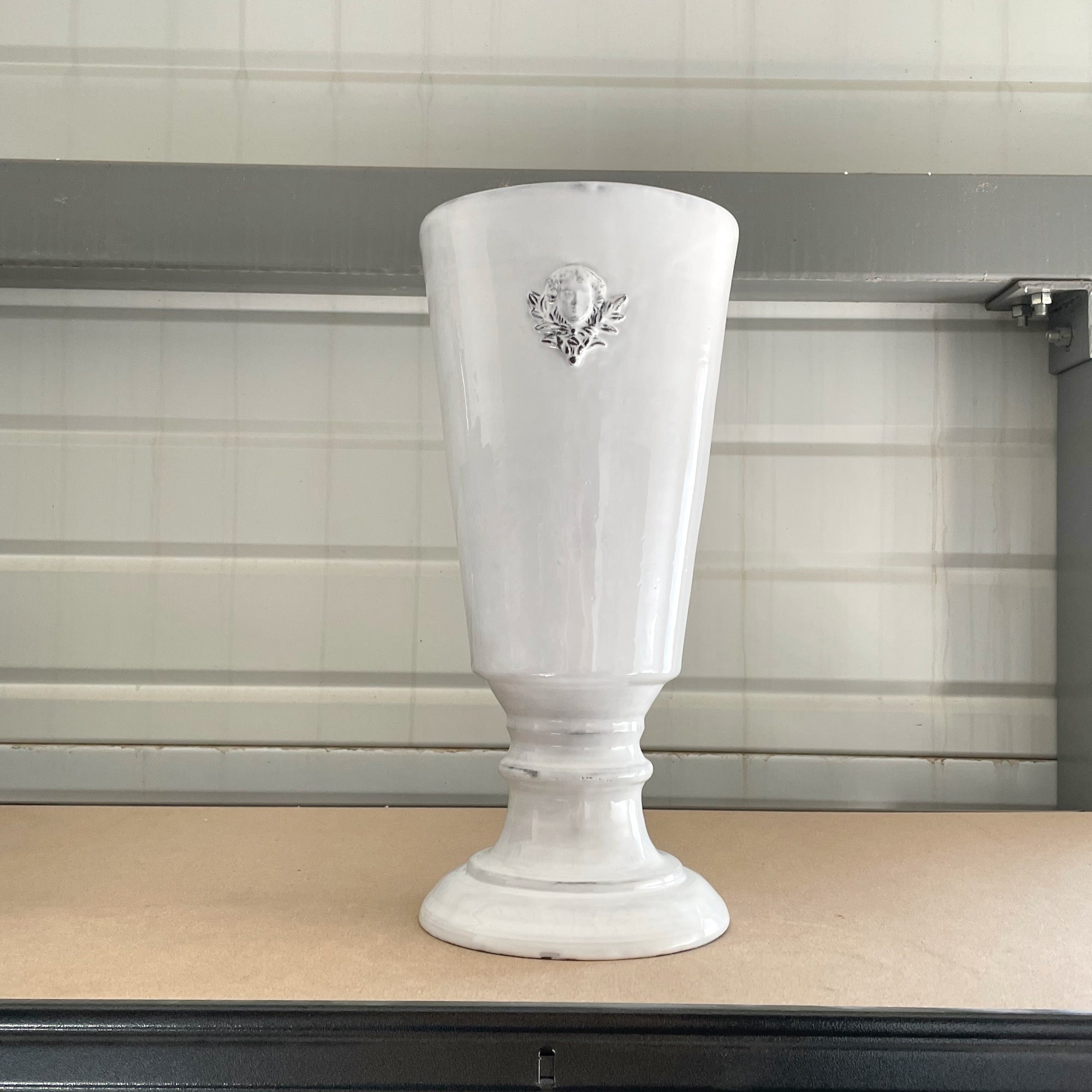 Mon Jules footed vase-L (⌀20 H42)-CARRON-Paris