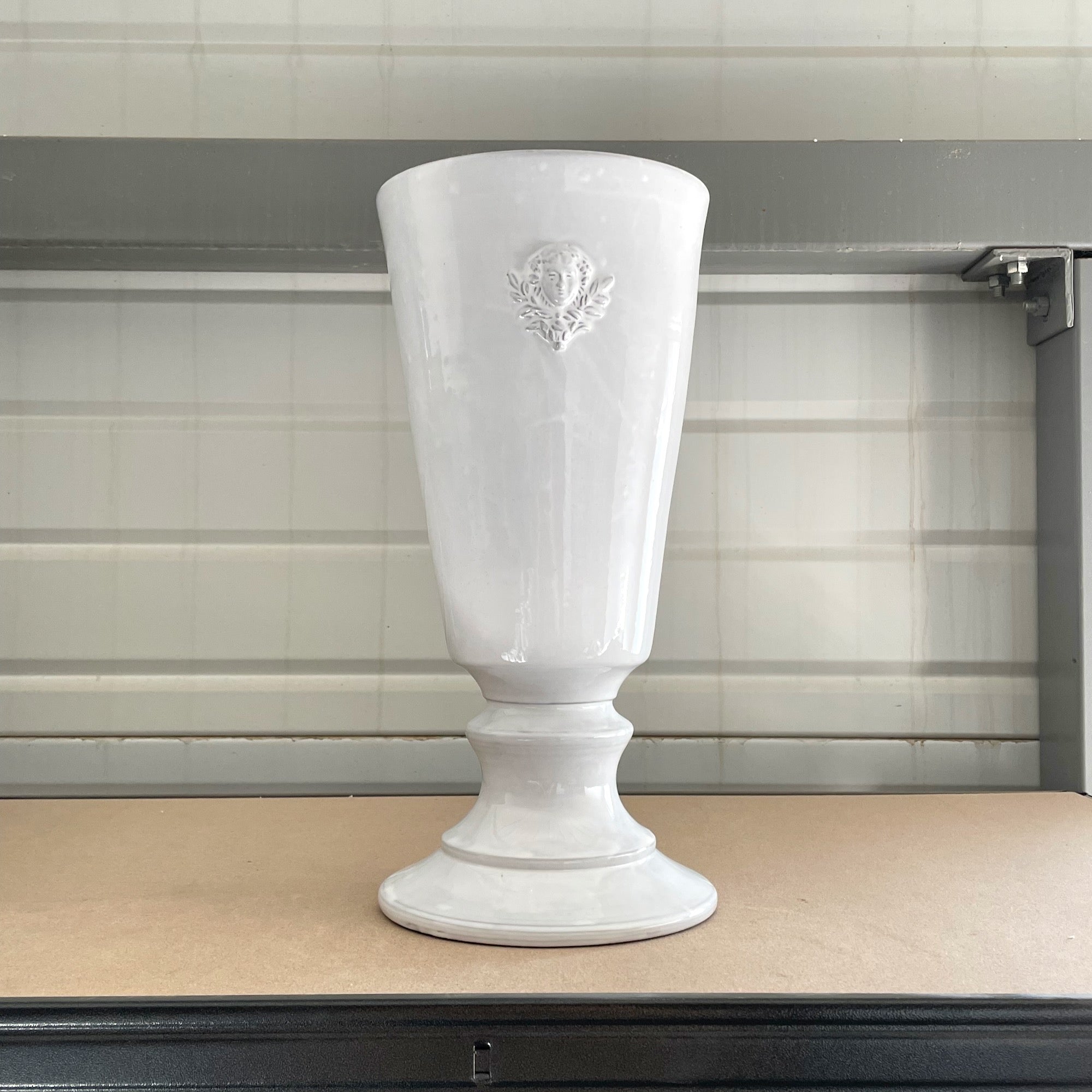 Mon Jules footed vase-L (⌀20 H42)-CARRON-Paris