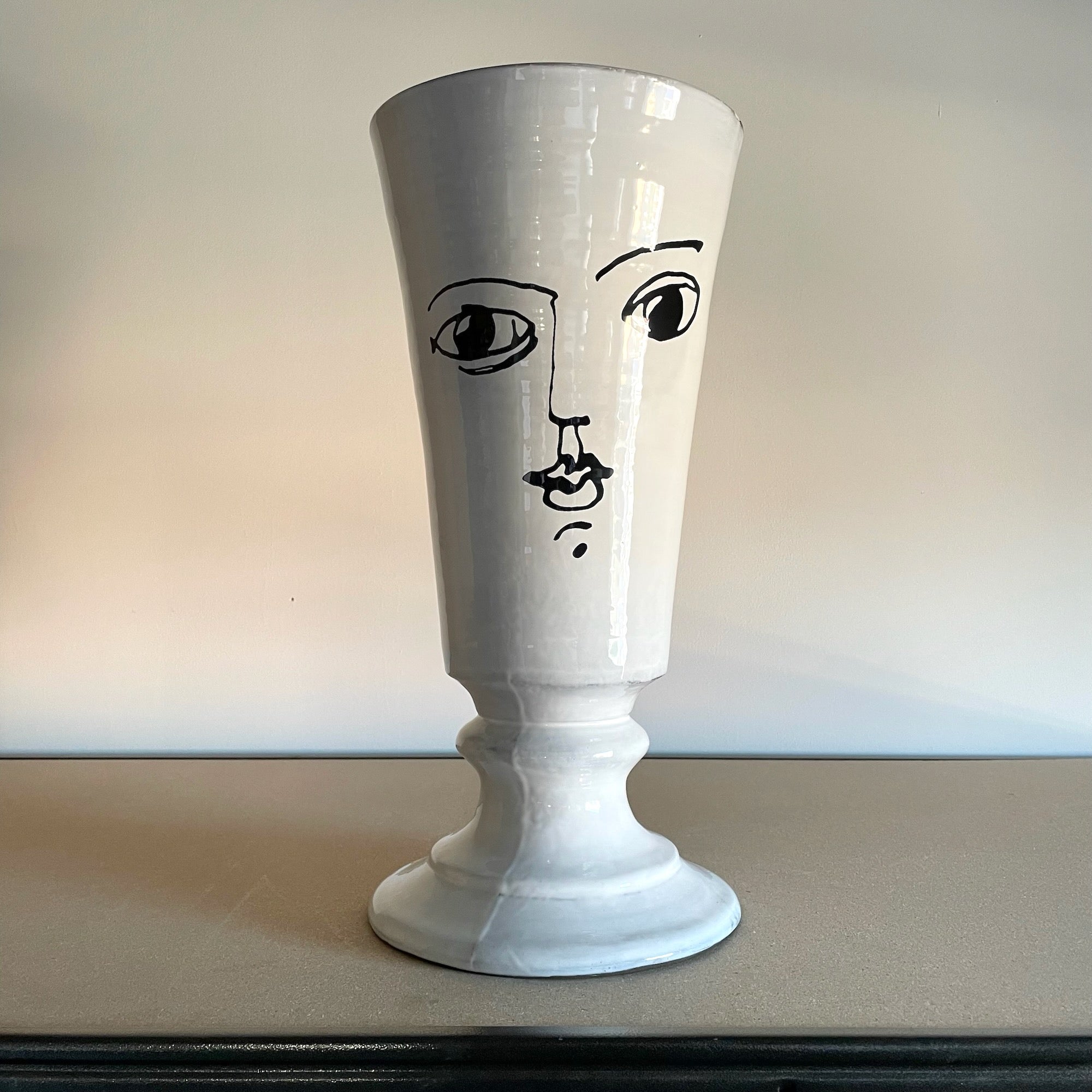 Moon footed vase-L (⌀20 H42)-CARRON-Paris