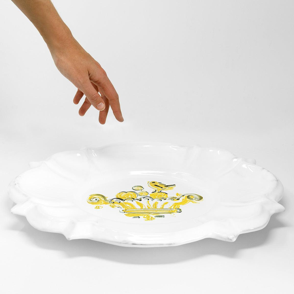 Oiseau Roi platter-45x36x5cm-CARRON-Paris