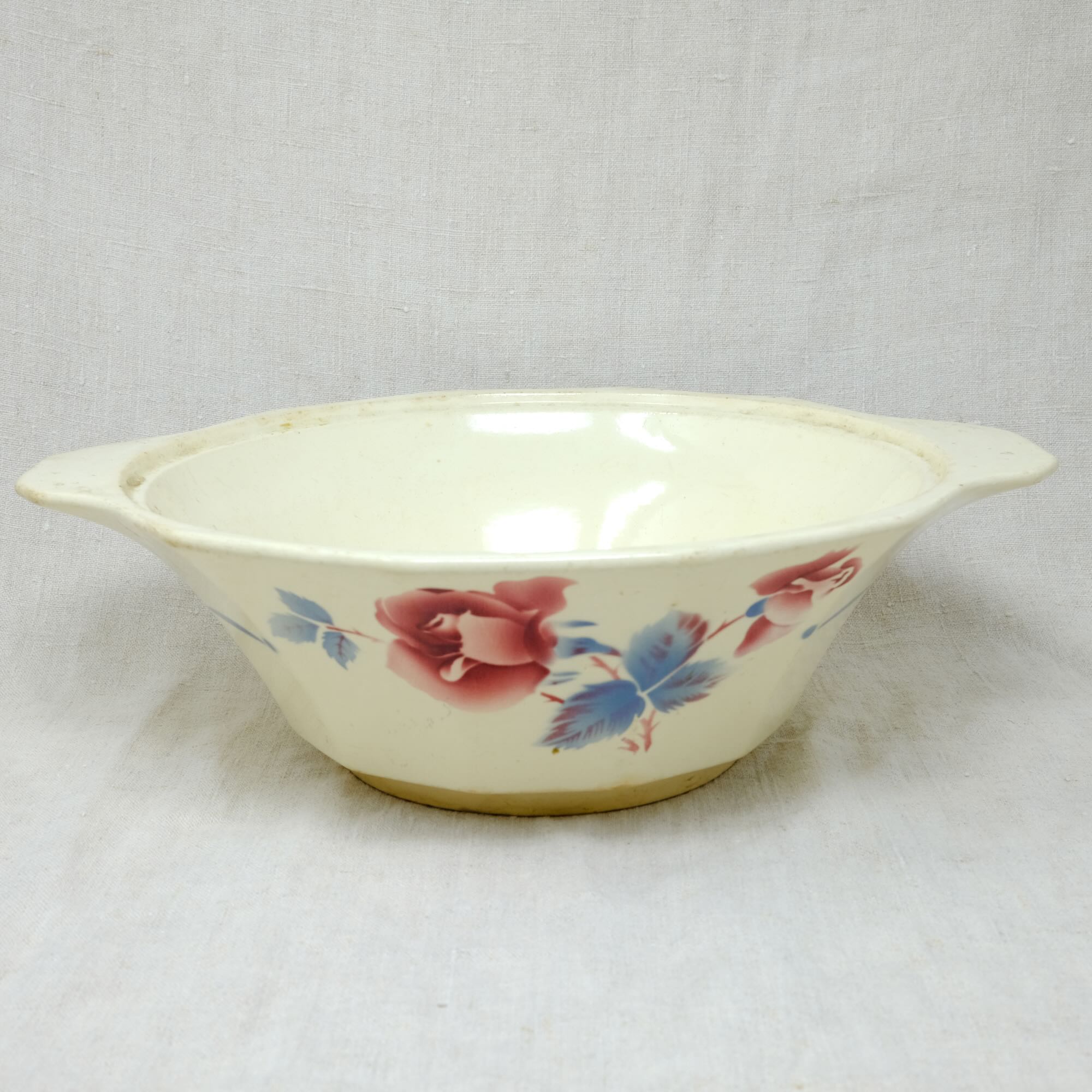 Red flower salad bowl-Salad Bowl (⌀32)-CARRON-Paris