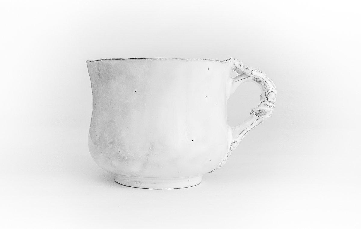 Fleur de Lys flared cup-8x8x6,5cm-Handmade in France by CARRON