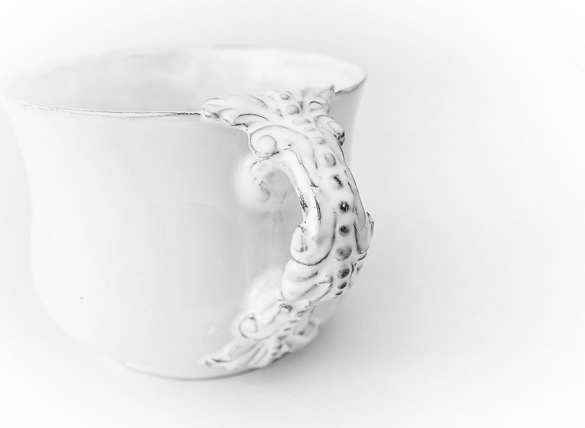 Fleur de Lys flared cup-8x8x6,5cm-Handmade in France by CARRON