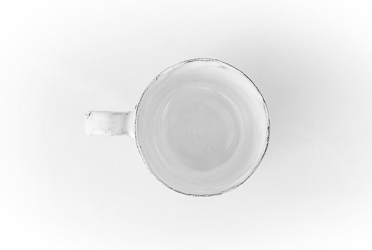 Marie-Antoinette knot cup with handle-11x11x9,5cm-Handmade in France by CARRON