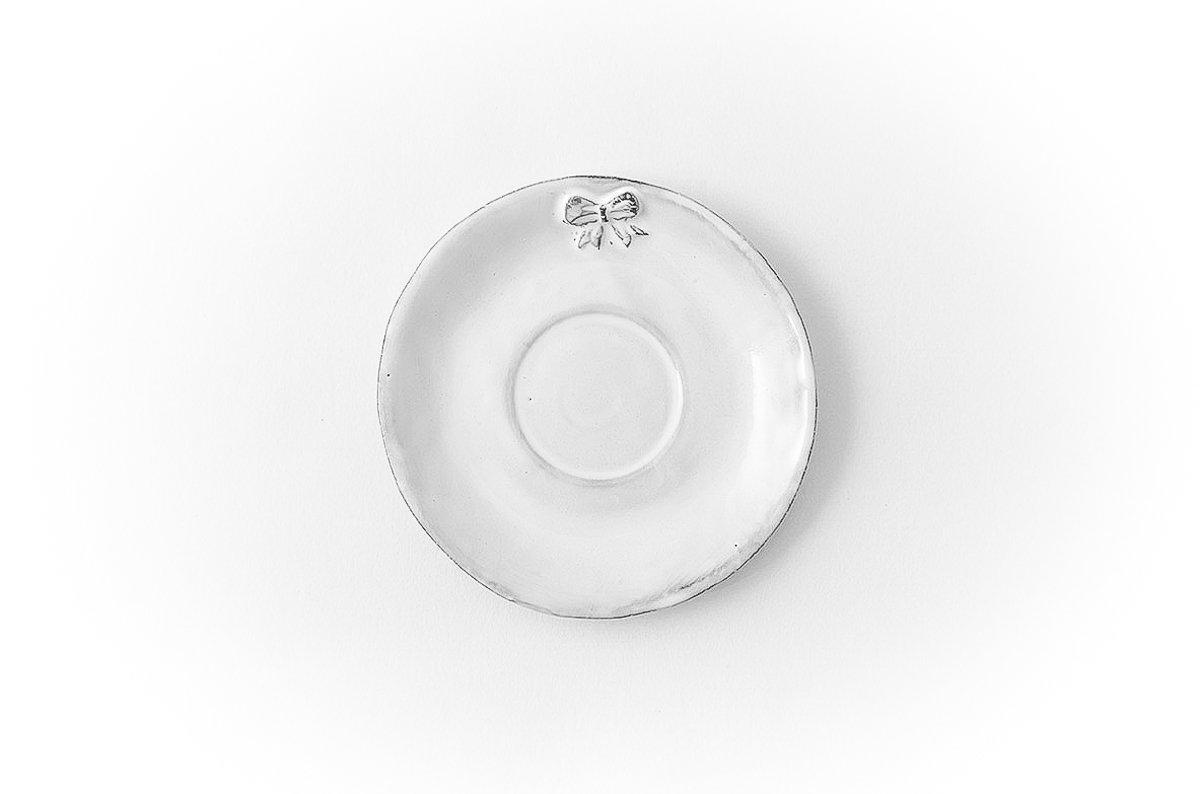 Marie-Antoinette knot saucer-Handmade in France by CARRON