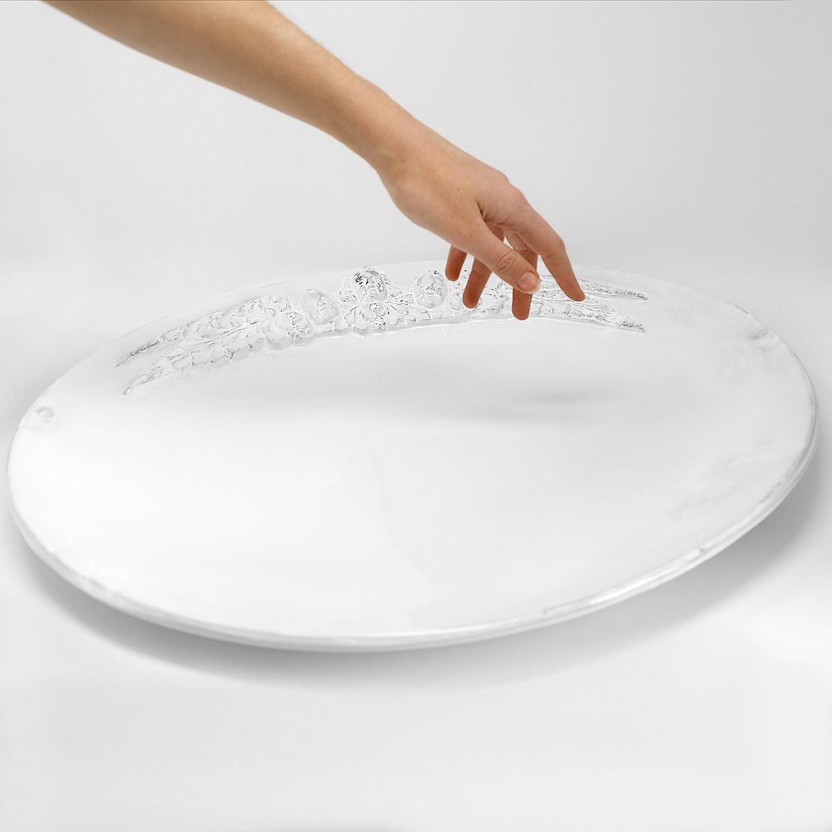 Mon Ange large platter-52x52x5cm-CARRON-Paris