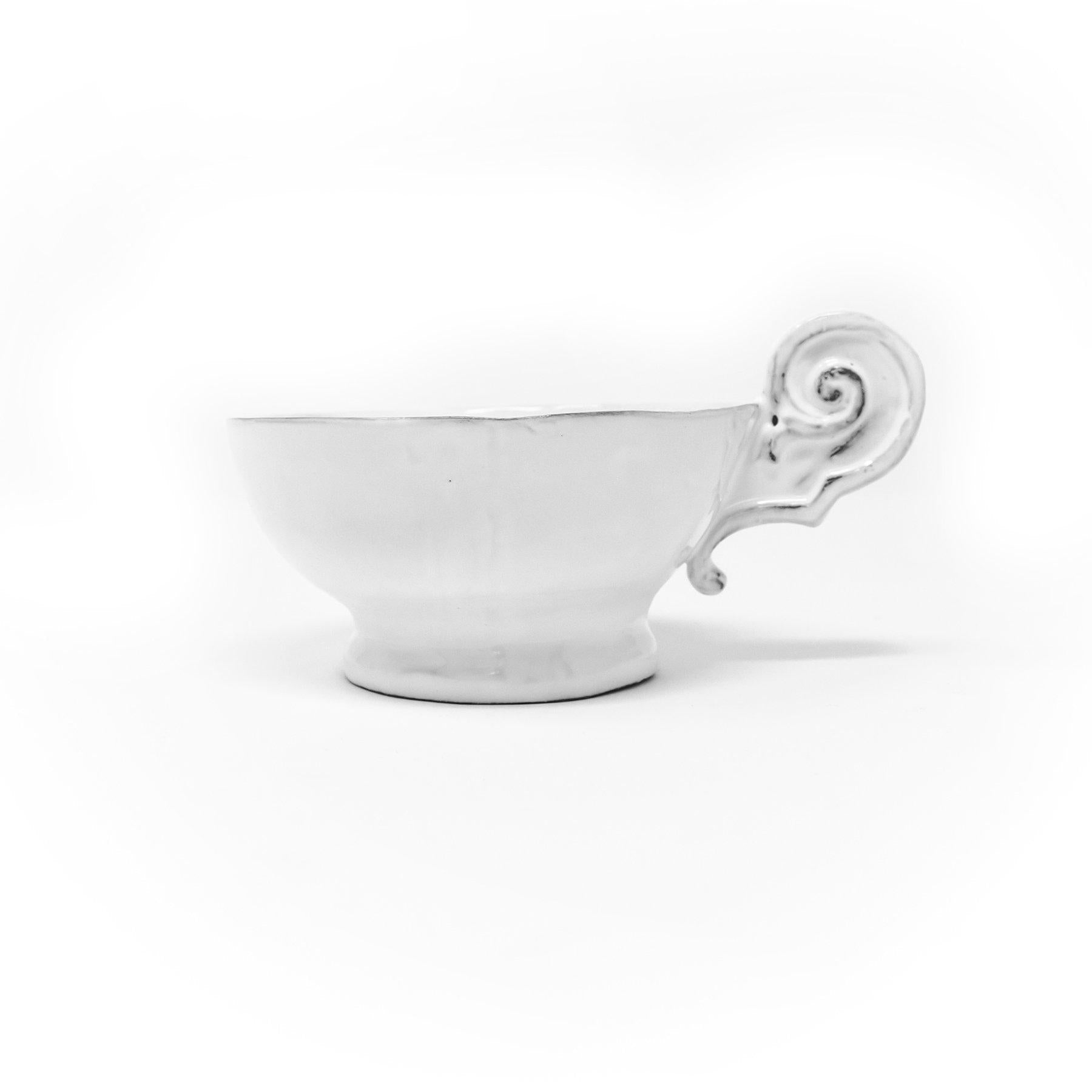 Paris footed cup with handle-L (11x14x7,5cm)-CARRON-Paris