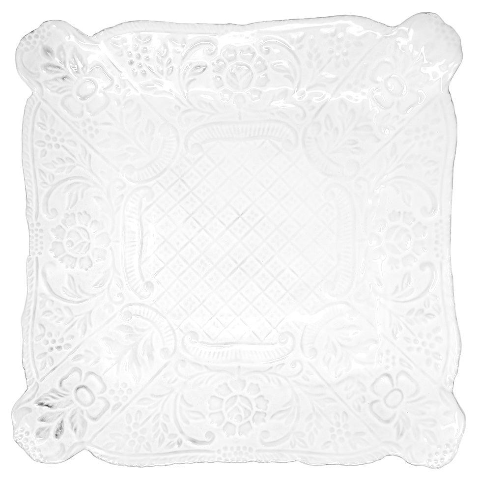 Pivoine square platter-33x33x4,5cm-CARRON-Paris